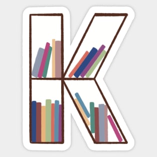K Bookcase Sticker